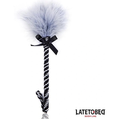 LateToBed BDSM Line Feather Tickler with Bowknot 25cm