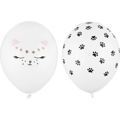 PartyDeco Balonek latex Kočka mix 30 cm