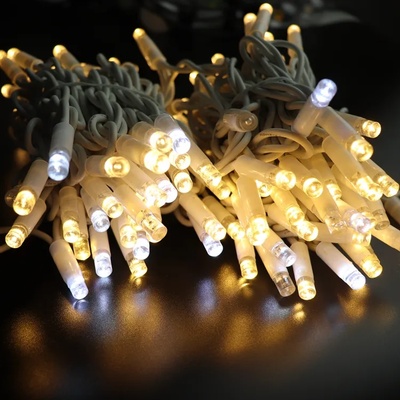 Външна светлинна линия 10м. 80 led топло бяло със светкавици К28