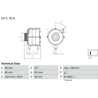 generátor BOSCH 0 986 036 851