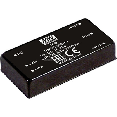 MEAN WELL RSDW20F-03 DC / DC menič napätia 5.5 A 20 W Počet výstupov: 1 x