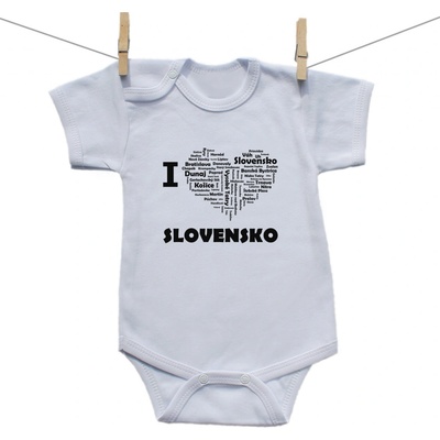 Body s krátkym rukávom I love Slovensko