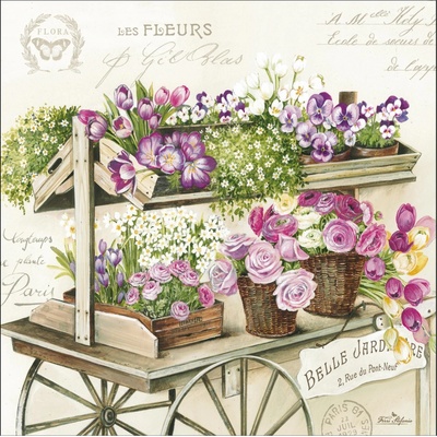 Easy Life Papírový ubrousek Les Fleurs 20ks 33x33cm