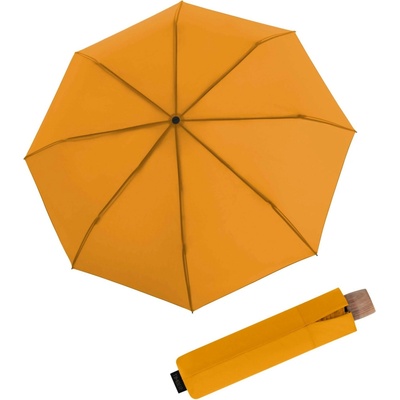 Knirps Timber manual skladací dáždnik curcuma