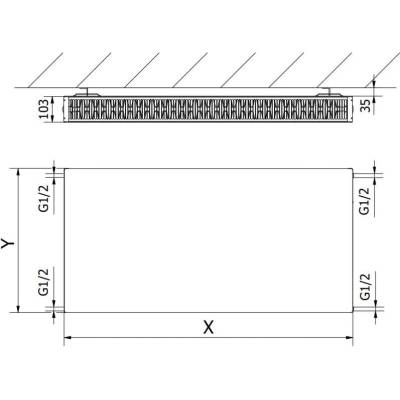 Mexen CF22 W422F-050-140-00 500 mm x 1400 mm