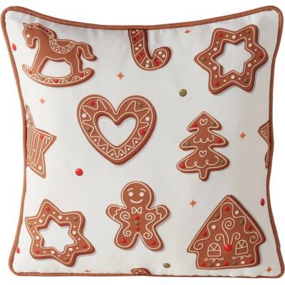Boltze Vankúš Ginger hnedo-biela 45x45x10