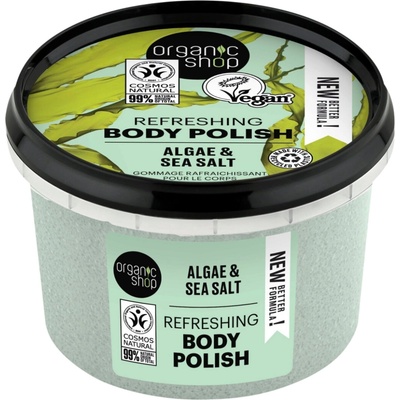 Organic Shop Refreshing Body Polish Algae & Sea Salt - 250 ml