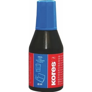 KORES Мастило за печати, 28 ml, KORES, синьо 71308 (71308)