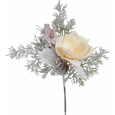 Přízdoba Větvička 32cm Magnolie, krémová