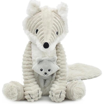 Les Ptipotos Плюшена полярна лисица Frimou - мама с бебе