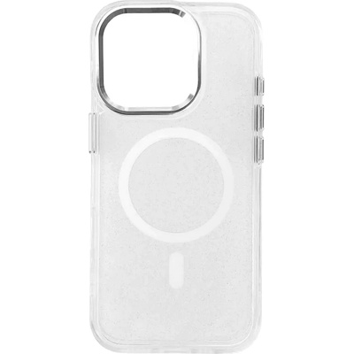 HQWear Кейс Glitter Case MagSafe за iPhone 16 Pro Max, бял/брокат (Magsafe Glitter Case MagSafe for iPhone 16 Pro Max White)