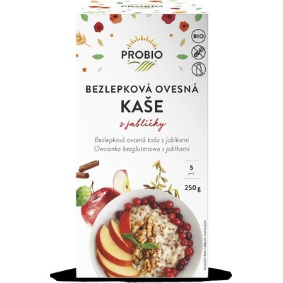 Pro-Bio Kaša ovsená bezlepková s jablkami 250 g