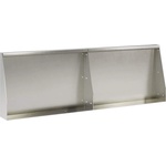 vidaXL Задържащи стени 2 бр. 60 x 12 x 50 см Неръждаема стомана (8015280)