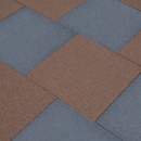Vidaxl Protipádové dlaždice sivé 50x50x3 cm gumené 12 ks