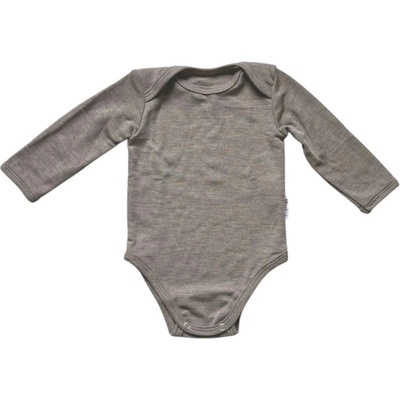 Rostoucí Merino Body MoniLu dl. rukáv béžová Body