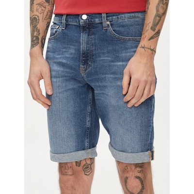 Calvin Klein pánské modré džínové šortky J30J324874
