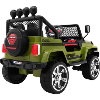 Mamido Elektrické autíčko Jeep Raptor 4x4 zelená