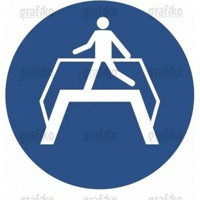 Grafiko | Používej nadchod - Materiál Hliník, Rozměr 300x300mm