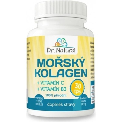 Dr. Natural Morský kolagén + Vitamín C a B3 30 tabliet