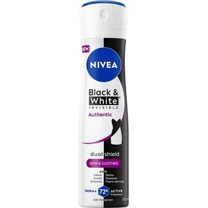 Nivea Спрей дезодорант Invisible on Black & White Authentic, 150 ml - baby