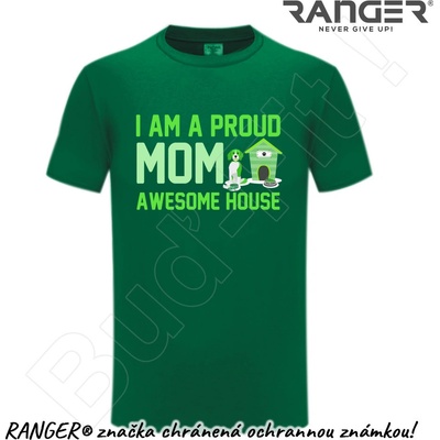 Ranger tričko motív Awesome House 1 zelená