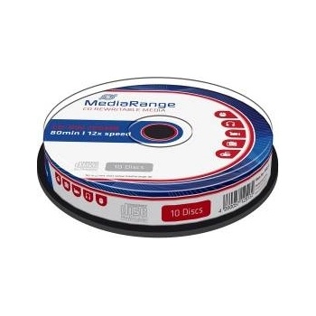 MediaRange CD-RW 700MB (80 мин) 12x - 10 бр в шпиндел