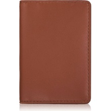 Paolo Peruzzi Elegantné kožené puzdro na karty s RFID koňak KV-05-CG