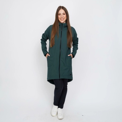 Šijeme srdcem oversize kabát zelená
