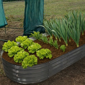 HERLY Овална повдигната леха herly, 120 × 60 × 30 см, антрацит