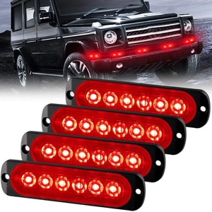  Габарити 4бр комплект, червени, led 12-24v 894058-3