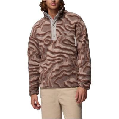 Columbia Мъжки поларен пуловер Columbia Helvetia II Printed Half Snap Fleece Fleece jumper - Iron / Topoglitch - размер XXL (005-6144-0916)