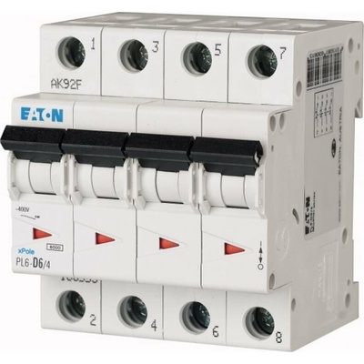 Eaton 4P B 6A 6kA AC PL6-B6/4 166505