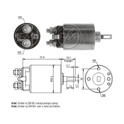 Spínač startéru Hitachi S114-235, 2114-97503
