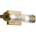 Elstead Lighting Quintiesse QN-AZORES2-NBR - Стенно осветително тяло за баня AZORES 2xE14/40W/230V IP44 златно (ED1024)