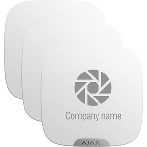 Ajax Systems 39279.63. WH Brandplate - 10-pack табели за StreetSiren DoubleDeck - бял (39279.63.WH)