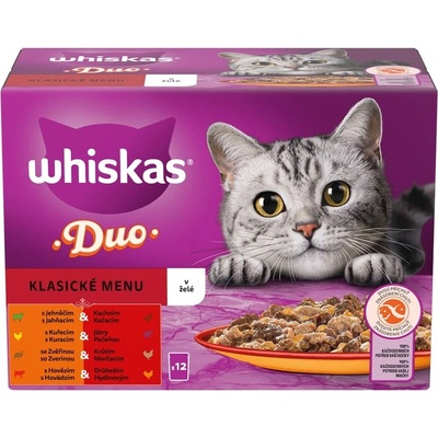 Whiskas Duo Класическо меню в желе 12 x 85 г