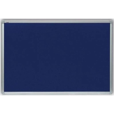 Velkoobchodplus Modrá filcová tabule, hliníkový rám Velikost: 180 x 120 cm