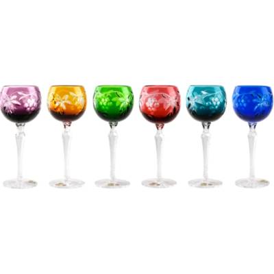 Bohemia Crystal Sklenice na víno Hrozny mix 6 x 190 ml