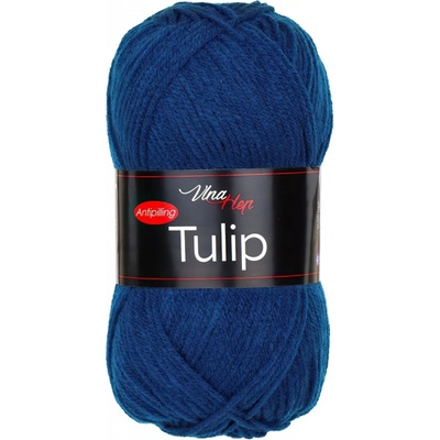 Pletací / háčkovací příze Vlna-Hep TULIP 41277 tmavě modrá, jednobarevná, antipillingová, 100g/170m