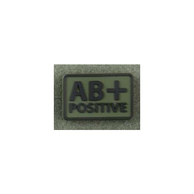 Helikon-Tex HELIKON Rh+ BLOOD PATCH 2 ks - Olive Green - různé druhy KREVNÍ SKUPINY: AB+