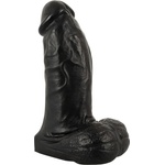 realistixxx Real Giant - реалистичен дилдо с тестиси - 22 см - черен