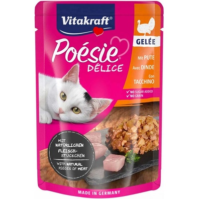 Vitakraft Poésie Délice krůtí maso v želé 23 x 85 g