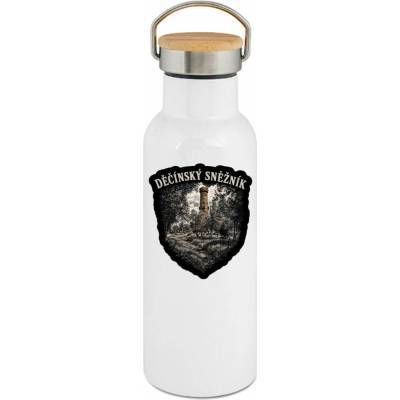 123TRIKO termoska Děčínský Sněžník, rytý tisk 500 ml