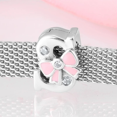 P&J Jewellery Stříbrný klip Magické písmenka 3 SBMA3 S