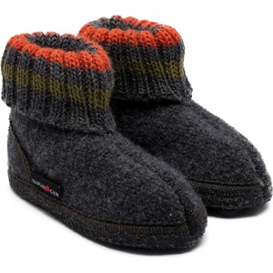 Haflinger Детски пантофи Haflinger Kids Paul Slippers - Anthracite - размер 24 (EU) (702-0173-0318)