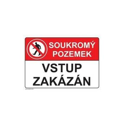 WALTECO cedule SOUKROMÝ POZEMEK 20043