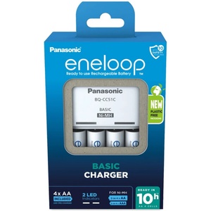 Panasonic AA eneloop 2000mAh (4) + Charger