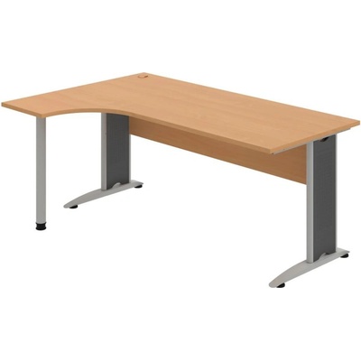 OFFICE PRO s.r.o. HOBIS kancelársky stôl pracovný tvarový, ergo pravý - CE 1800 P, buk
