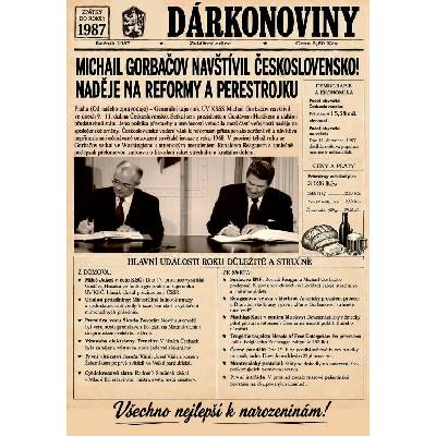 aDarčeky Dárkonoviny 1987 – retro noviny z roku narození