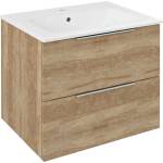 SAPHO Cirasa - Шкаф за мивка 59x52x46 см, 2 чекмеджета, дъб Алабама CR611-2222 (CR611-2222)